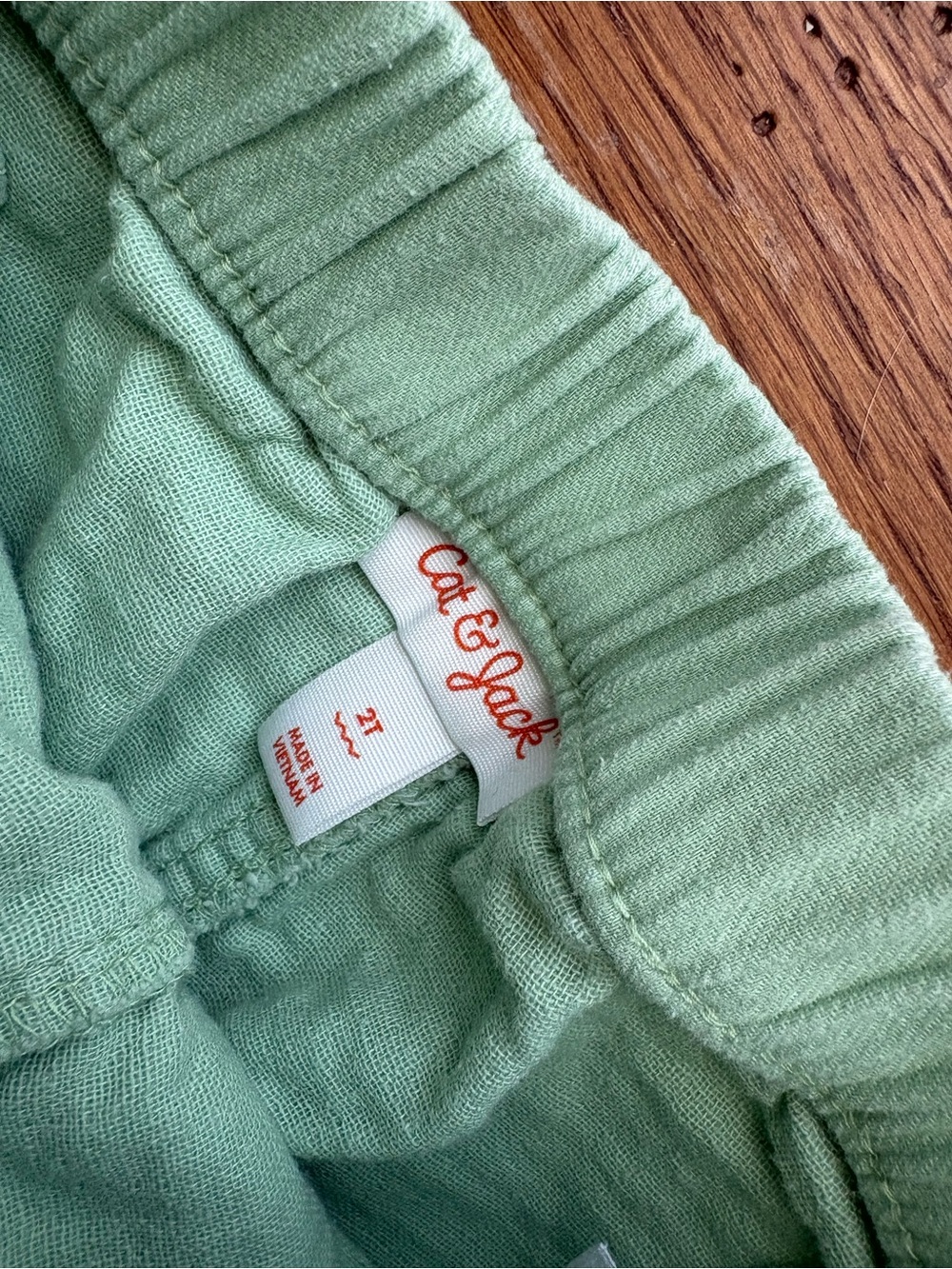 Cat&jack - Light green Cotton shorts - Picture 2 of 4